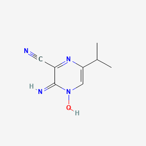 4-Hydroxy-3-imino-6-(propan-2-yl)-3,4-dihydropyrazine-2-carbonitrile