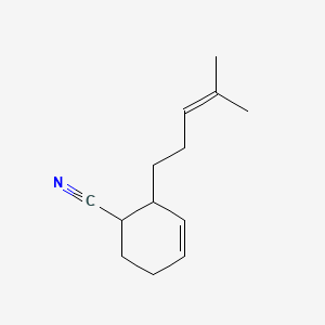 2-(4-Methylpent-3-enyl)cyclohex-3-ene-1-carbonitrile