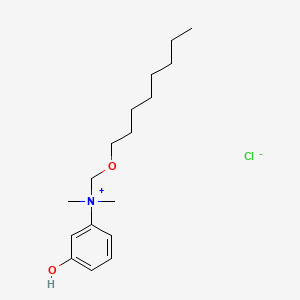 Dimethyl(m-hydroxyphenyl)octyloxymethylammonium chloride