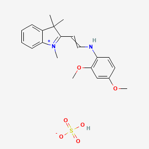 2,4-dimethoxy-N-[2-(1,3,3-trimethylindol-1-ium-2-yl)ethenyl]aniline;hydrogen sulfate