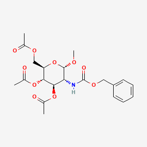 [(2R,3S,4R,5R,6S)-3,4-diacetyloxy-6-methoxy-5-(phenylmethoxycarbonylamino)oxan-2-yl]methyl acetate