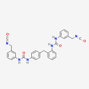 molecular formula C31H26N6O4 B13769135 Urea, N-(3-isocyanatomethylphenyl)-N'-[[[4-[[[(3-isocyanatomethylphenyl)amino]carbonyl]amino]phenyl]methyl]phenyl]- CAS No. 71130-76-2