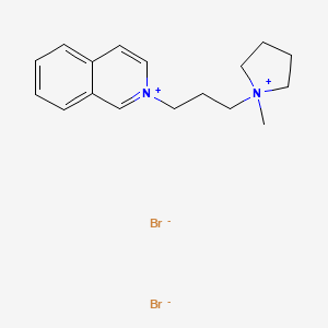 Isoquinolinium, 2-(3-(1-methylpyrrolidinio)propyl)-, dibromide