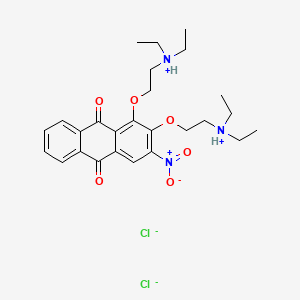 3-Nitro-1,2-bis(2-(diethylamino)ethoxy)anthraquinone dihydrochloride