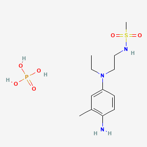 N-[2-(4-amino-N-ethyl-3-methylanilino)ethyl]methanesulfonamide;phosphoric acid