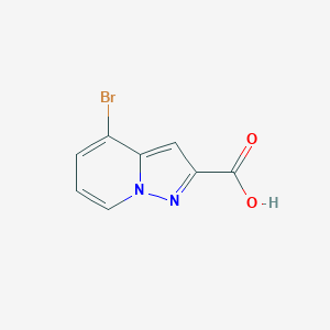 molecular formula C8H5BrN2O2 B1376926 4-Bromopyrazolo[1,5-a]pyridine-2-carboxylic acid CAS No. 1363380-72-6
