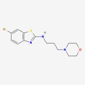 molecular formula C14H18BrN3OS B1376930 6-bromo-N-(3-morpholinopropyl)benzo[d]thiazol-2-amine CAS No. 1350988-86-1