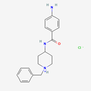 4-Amino-N-(1-(phenylmethyl)-4-piperidinyl)benzamide hydrochloride