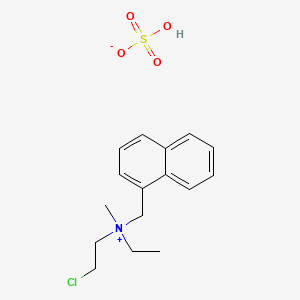 (2-Chloroethyl)ethylmethyl(naphthylmethyl)ammonium methyl sulfate