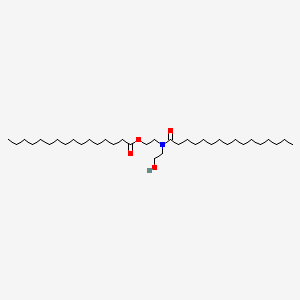 2-[(2-Hydroxyethyl)(1-oxohexadecyl)amino]ethyl palmitate