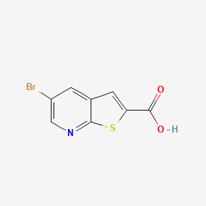 molecular formula C8H4BrNO2S B1376934 5-Bromothieno[2,3-B]pyridine-2-carboxylic acid CAS No. 1242336-81-7