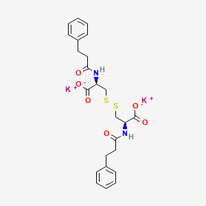 Cystine, N,N'-bis(hydrocinnamoyl)-, dipotassium salt, L-