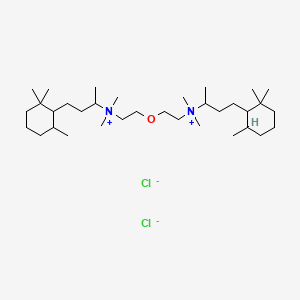 Ammonium, oxydiethlenebis(1-methyl-3-(2,2,6-trimethylcyclohexyl)propyl)bis(dimethyl-, dichloride, hemihydrate