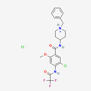 5-Chloro-2-methoxy-N-(1-(phenylmethyl)-4-piperidinyl)-4-((trifluoroacetyl)amino)benzamide HCl