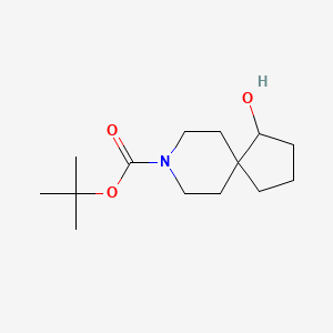 molecular formula C14H25NO3 B1376938 1-Hydroxy-8-aza-spiro[4.5]decane-8-carboxylic acid tert-butyl ester CAS No. 1357352-29-4
