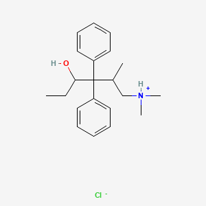 molecular formula C21H30ClNO B13769383 6-Dimethylamino-4,4-diphenyl-5-methyl-3-hexanol hydrochloride CAS No. 63765-81-1