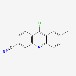 3-Acridinecarbonitrile, 9-chloro-7-methyl-