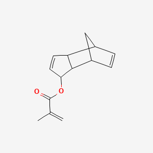 molecular formula C14H16O2 B13769421 3a,4,7,7a-Tetrahydro-4,7-methano-1H-indenyl methacrylate CAS No. 51178-59-7