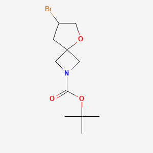 molecular formula C11H18BrNO3 B1376945 Tert-butyl 7-bromo-5-oxa-2-azaspiro[3.4]octane-2-carboxylate CAS No. 1330765-30-4