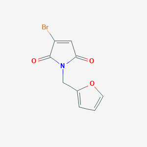 molecular formula C9H6BrNO3 B1376958 3-溴-1-(2-呋喃甲基)-1H-吡咯-2,5-二酮 CAS No. 1428139-35-8