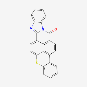 molecular formula C24H12N2OS B13769629 7H-Benzimidazo[2,1-a]benzo[3,4][2]benzothiopyrano[7,8,1-def]isoquinolin-7-one CAS No. 53304-32-8