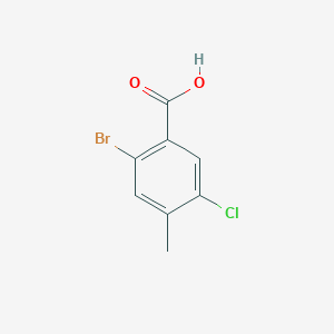 molecular formula C8H6BrClO2 B1376967 2-Bromo-5-chloro-4-methylbenzoic acid CAS No. 1426923-27-4