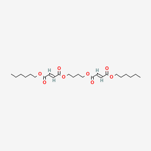 B13769761 2-Butenedioic acid (2E)-, 1-hexyl ester, diester with butanediol CAS No. 63450-29-3