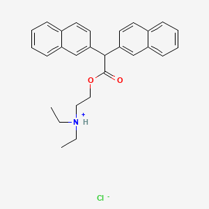 2-Naphthaleneacetic acid, alpha-(2-naphthyl)-, 2-(diethylamino)ethyl ester, hydrochloride