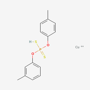 Copper;(3-methylphenoxy)-(4-methylphenoxy)-sulfanyl-sulfanylidene-lambda5-phosphane