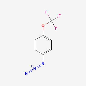 molecular formula C7H4F3N3O B1376991 1-Azido-4-(trifluoromethoxy)benzene CAS No. 876012-82-7