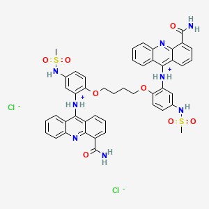 4-Acridinecarboxamide, 9,9'-tetramethylenedioxybis(4-methylsulfonamido-o-phenyleneimino)bis-, dihydrochloride, dihydrate