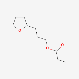 molecular formula C10H18O3 B13769960 Propionic acid, ester with tetrahydro-2-furanpropanol CAS No. 5451-18-3