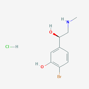 molecular formula C9H13BrClNO2 B1376997 (R)-4-溴苯肾上腺素盐酸盐 CAS No. 1391068-15-7