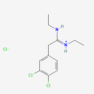 Ethanimidamide, 2-(3,4-dichlorophenyl)-N,N'-diethyl-, hydrochloride