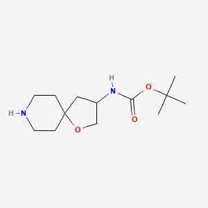 molecular formula C13H24N2O3 B1376999 Tert-butyl 1-oxa-8-azaspiro[4.5]dec-3-ylcarbamate CAS No. 1377187-33-1