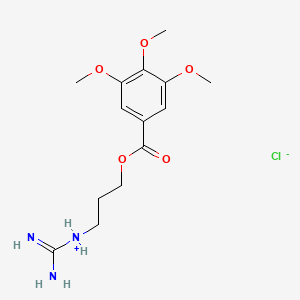 carbamimidoyl-[3-(3,4,5-trimethoxybenzoyl)oxypropyl]azanium;chloride