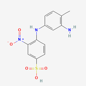 Benzenesulfonic acid, 4-[(3-amino-4-methylphenyl)amino]-3-nitro-