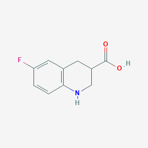 B1377008 6-Fluoro-1,2,3,4-tetrahydroquinoline-3-carboxylic acid CAS No. 1369362-36-6