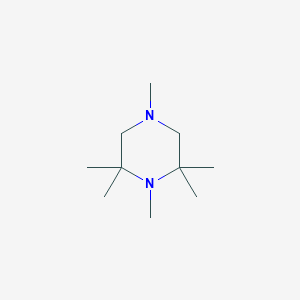 molecular formula C10H22N2 B13770096 Piperazine,1,2,2,4,6,6-hexamethyl-(9ci) 