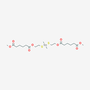 Hexanedioic acid, (dimethylstannylene)bis(thio-2,1-ethanediyl) dimethyl ester