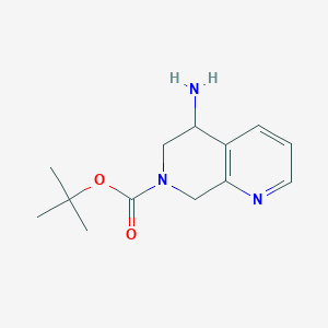 tert-butyl 5-amino-5,6-dihydro-1,7-naphthyridine-7(8H)-carboxylate
