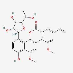 molecular formula C27H26O9 B13770134 Gilvocarin V 