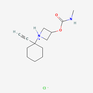 1-(1-Ethynylcyclohexyl)-3-azetidinol methylcarbamate (ester) hydrochloride