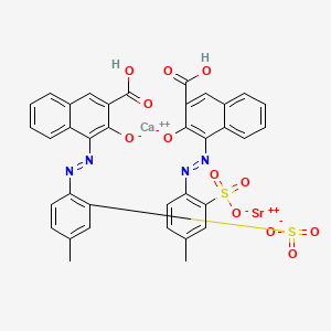 calcium;strontium;2-[(3-carboxy-2-oxidonaphthalen-1-yl)diazenyl]-5-methylbenzenesulfonate