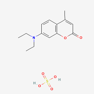 7-(diethylamino)-4-methylchromen-2-one;sulfuric acid