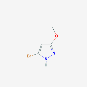molecular formula C4H5BrN2O B1377016 5-溴-3-甲氧基-1H-吡唑 CAS No. 1015779-81-3