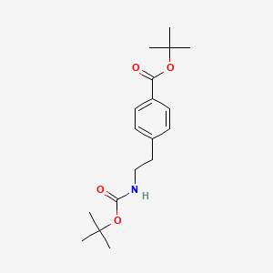Tert-butyl 4-(2-(boc-amino)ethyl)benzoate