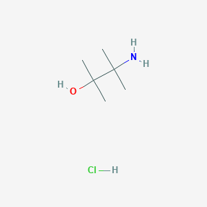 molecular formula C6H16ClNO B1377026 3-Amino-2,3-dimethylbutan-2-ol hydrochloride CAS No. 859811-49-7