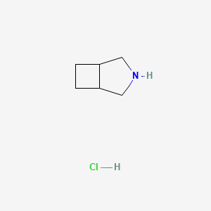 molecular formula C6H12ClN B1377027 3-Azabicyclo[3.2.0]heptane hydrochloride CAS No. 16084-57-4