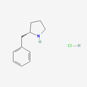 molecular formula C11H16ClN B1377029 盐酸(S)-2-苄基吡咯烷 CAS No. 144889-08-7